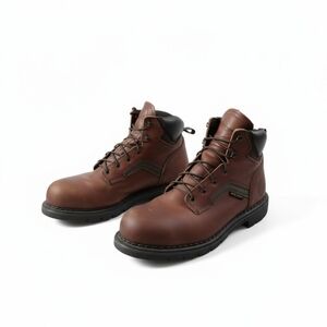 Red Wing 2226 DynaForce Steel Toe Moc Toe Work Boots Brown Leather Men's 12 EH